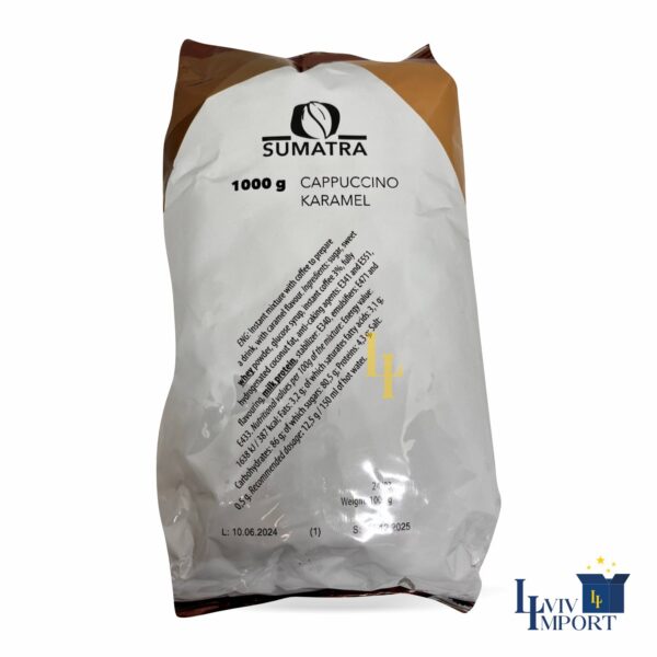 Напій CAPPUCCINO SUMATRA 1kg Karamel (10 шт)