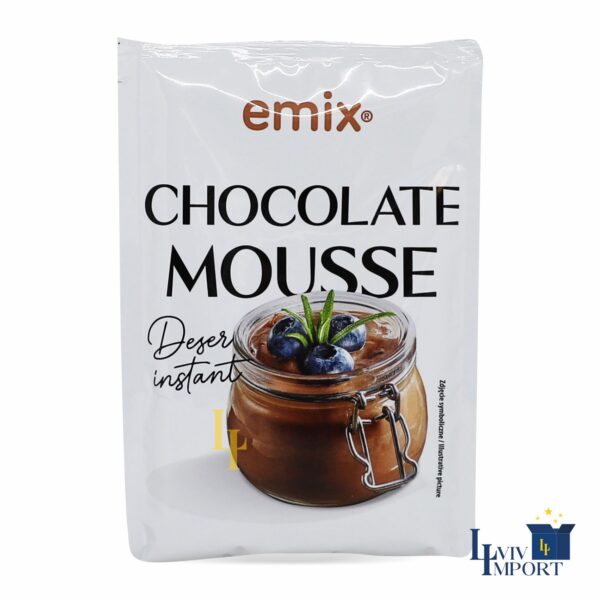 Десерт Мус шоколадний EMIX 75g (25 шт/240 ящ)