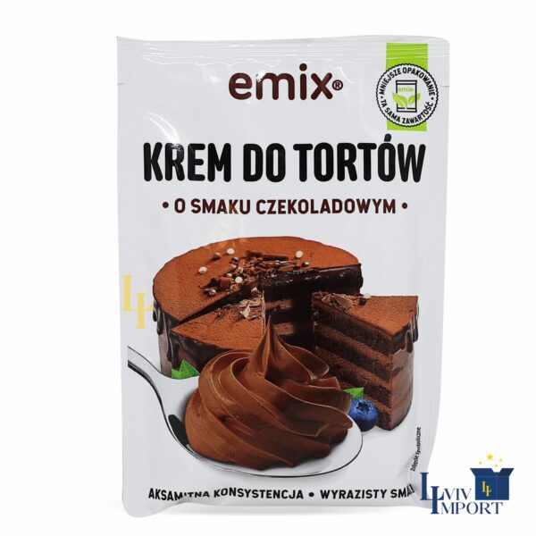 Крем для тортів EMIX 100g шоколадний (20 шт/240 ящ)