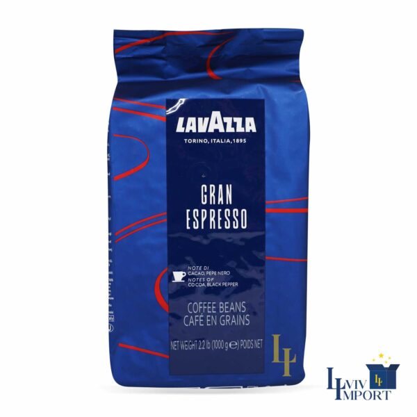 Кава в зернах LAVAZZA 1kg Gran Espresso (6 шт/66 ящ)