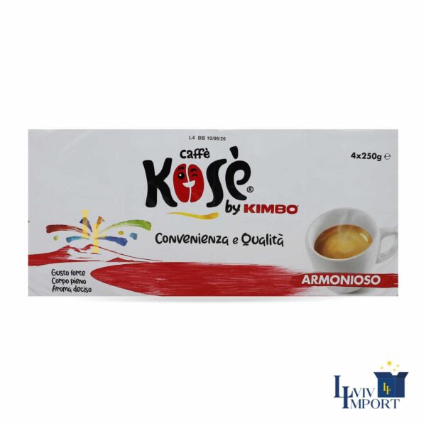 Кава мелена KIMBO 250g Kose Armonsio срібна (20 шт/60 ящ)