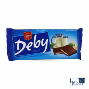 Плитка кондитерська LEONA 90g Deby з молочною начинкою (24 шт)