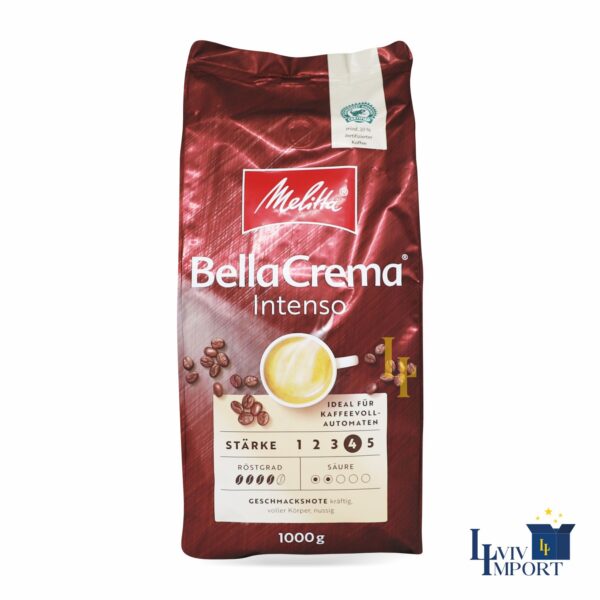 Кава в зернах MELITTA 1kg Bella Crema Intenso (8 шт)
