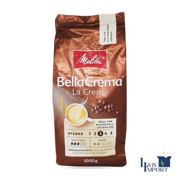 Кава в зернах MELITTA 1kg Bella Crema LaCrema (8 шт)