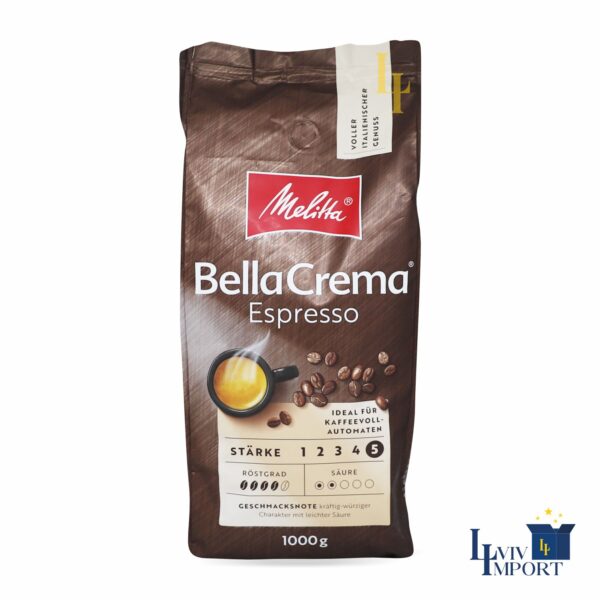 Кава в зернах MELITTA 1kg Bella Crema Espresso (8 шт)