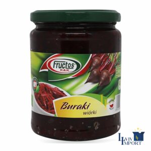 Бурячки консервовані терті FRUCTOS 500ml/400g ск/б (8 шт/126 ящ)