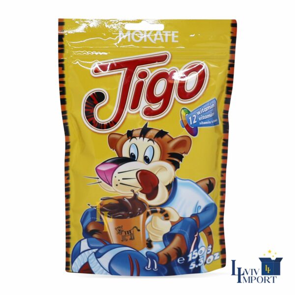 Напій какао MOKATE 150g Tigo з вітамінами д/п (10 шт/160 ящ)