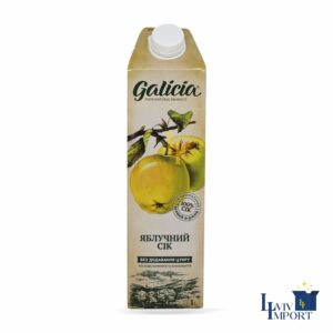 Сік GALICIA 1л яблучний неосвітлений (12 шт/60 ящ)