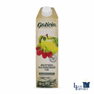 Сік GALICIA 1л яблучно-малиновий неосвітлений (12 шт/60 ящ)