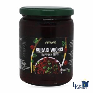 Бурячки терті консервовані VIYAVO 500ml/480g ск/б (8 шт/126 ящ)
