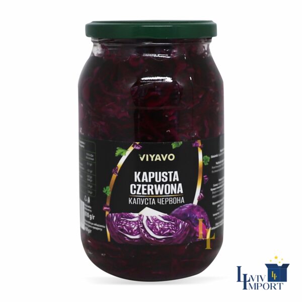Капуста червона VIYAVO 900ml/810g ск/б (8 шт/84 ящ)