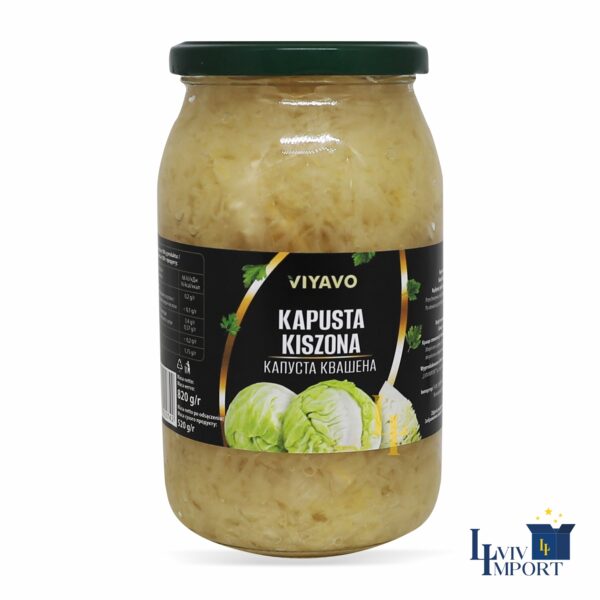 Капуста квашена VIYAVO 900ml/820g ск/б (8 шт/84 ящ)