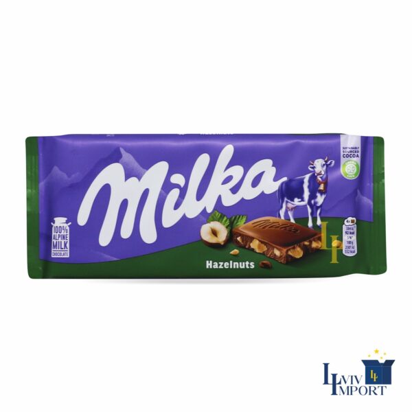 Шоколад MILKA 80g Hazelnuts (25 шт)
