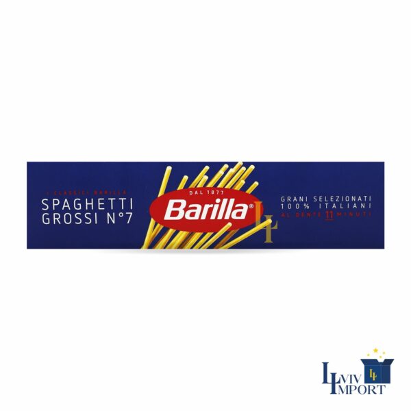 Макарони BARILLA 500g  №07  Spaghetti Grossi  (24 шт/56 ящ)