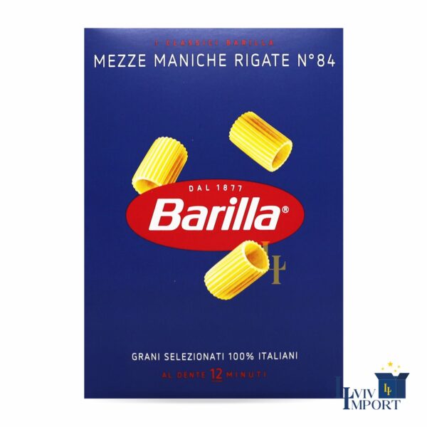 Макарони BARILLA 500g  №84  Mezze Maniche Rigate  (24 шт/20 ящ)