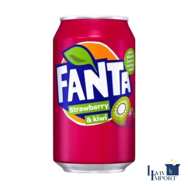 Напій FANTA 330ml Полуниця-ківі (24 шт/99 ящ)