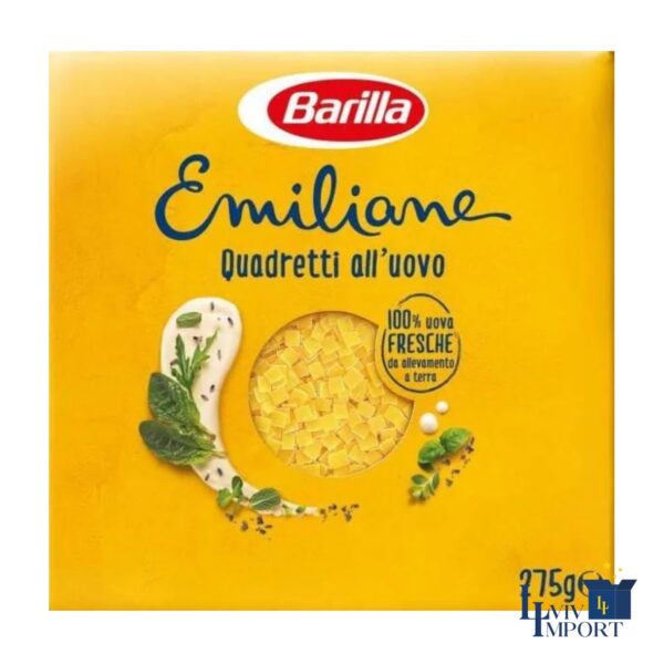 Макарони яєчні BARILLA EMILIANE 275g Quadretti all'uovo (24 шт)