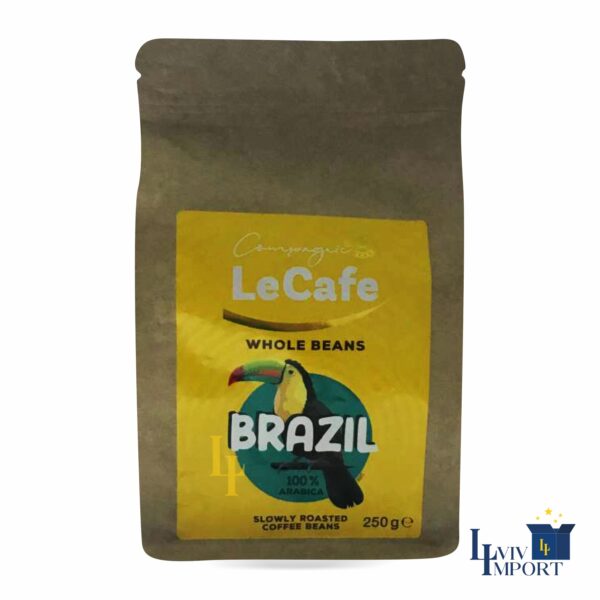 Кава в зернах LE CAFE 250g Brazil (8 шт)