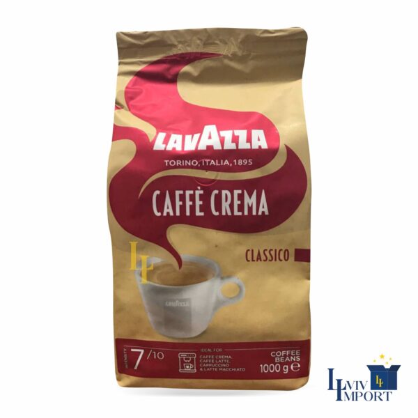 Кава в зернах LAVAZZA 1kg Caffe Crema Classico (6 шт)