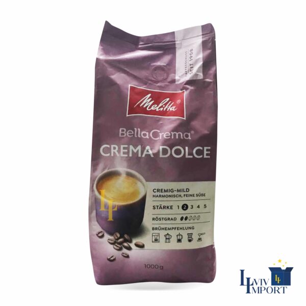 Кава в зернах MELITTA 1kg Bella Crema Dolce (8 шт)
