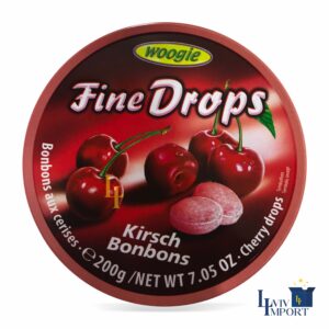 Льодяники Woogie Fine Drops 200g вишня (10 шт)