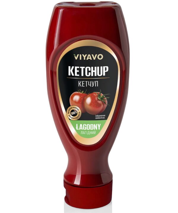 Кетчуп VIYAVO 450g лагідний (15 шт/72 ящ)
