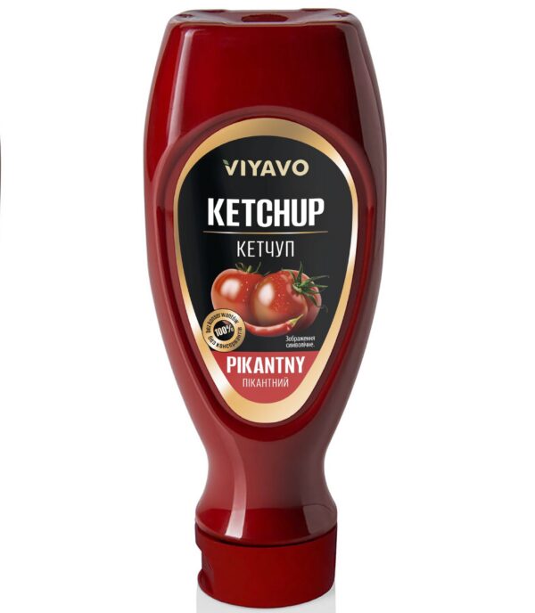 Кетчуп VIYAVO 450g пікантний (15 шт/72 ящ)