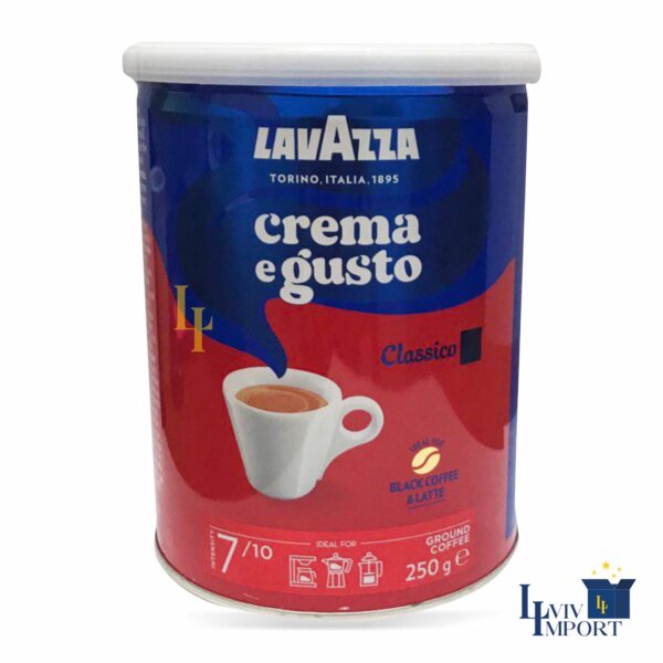Кава мелена LAVAZZA 250g Crema e Gusto ж/б (12 шт)