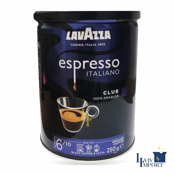 Кава мелена LAVAZZA 250g Espresso Club ж/б (12 шт)