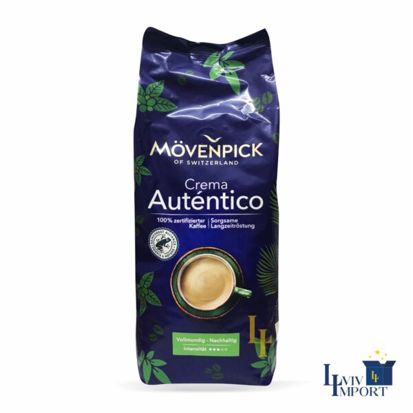 Кава в зернах MOVENPICK 1kg Crema Autentico (4 шт)