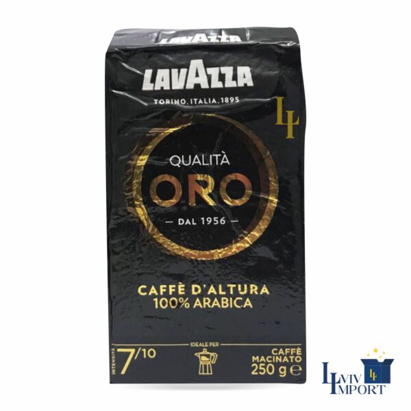 Кава мелена LAVAZZA 250g Oro чорна  (20 шт/120 ящ)