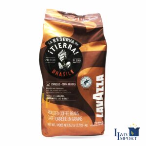 Кава в зернах LAVAZZA 1kg Reserva Tierra Brasile 100% Arabica (6 шт/66 ящ)