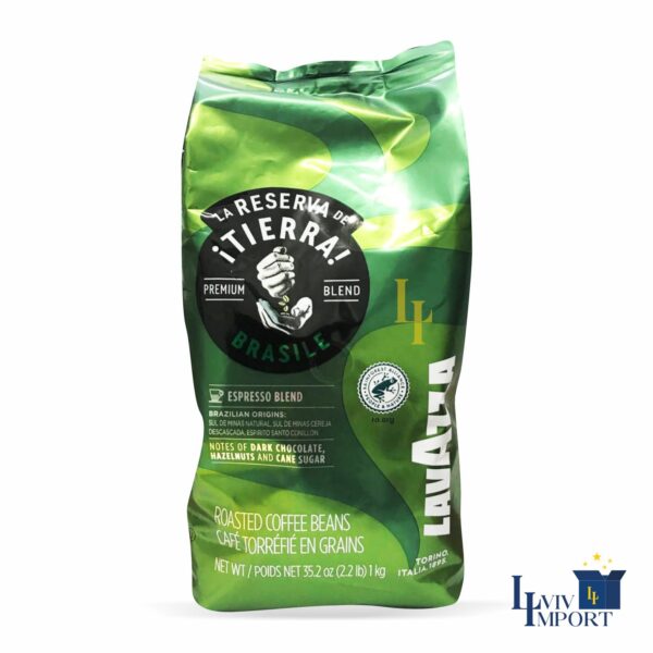 Кава в зернах LAVAZZA 1kg Reserva Tierra Brasile Blend (6 шт/66 ящ)