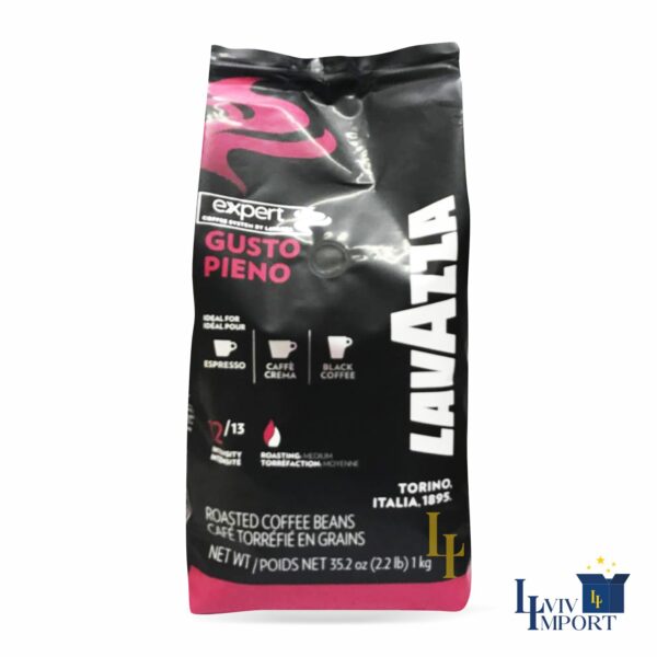 Кава в зернах LAVAZZA 1kg Gusto Pieno (6 шт/66 ящ)