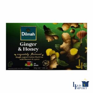 Чай чорний DILMAH 20x1.5g Імбир та мед к/у (12 шт)