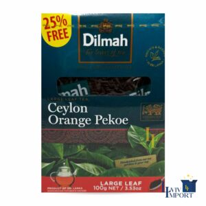 Чай чорний крупнолистовий DILMAH 100g (80+20g) к/у (12 шт)