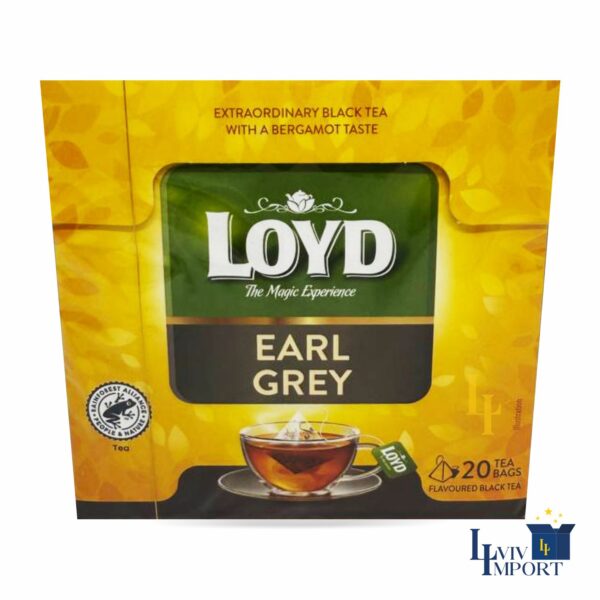 Чай чорний LOYD 20*2g Earl Grey (10 шт/140 ящ)