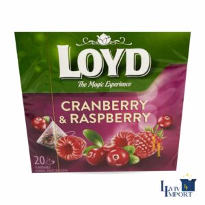 Чай фруктовий LOYD 20*2g журавлина і малина (10 шт/140 ящ)