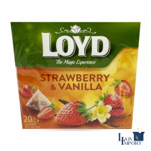 Чай фруктовий LOYD 20*2g полуниця і ваніль (10 шт/140 ящ)