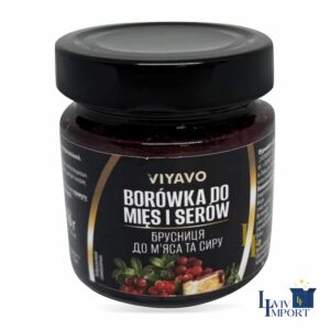 Соус VIYAVO 225ml/210g Брусниця для м'яса та сирів (8 шт/280 ящ)