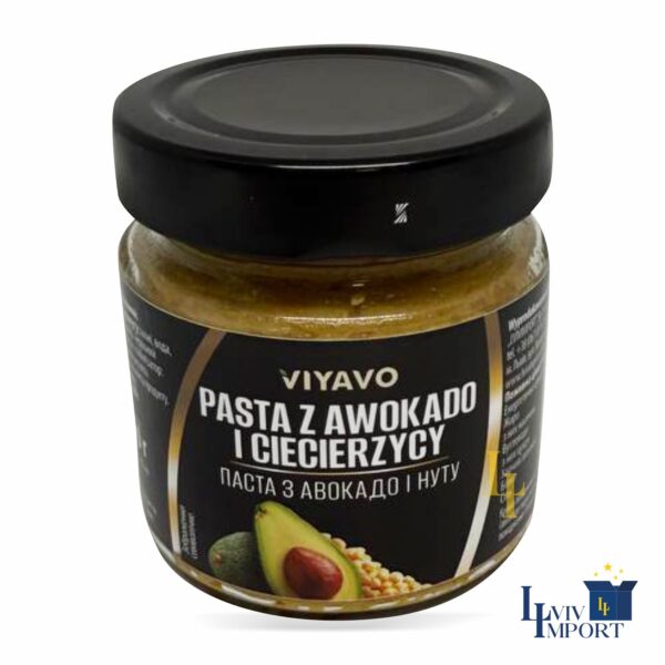 Паста з авокадо та нуту VIYAVO 225ml/190g ск/б (8 шт/280 ящ)