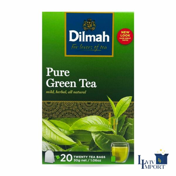 Чай зелений DILMAH 20x1.5g к/у (12 шт)