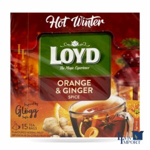Чай фруктовий LOYD 15*3g Hot Winter Inspired by Glogg апельсин та імбир (10 шт/140 ящ)