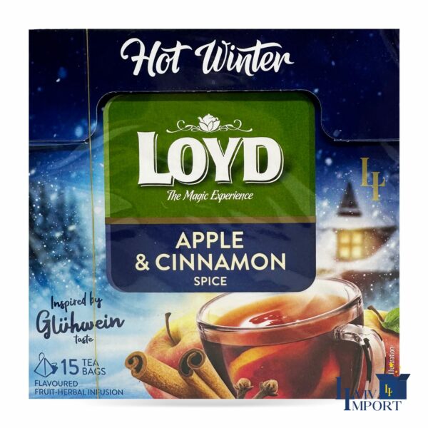 Чай фруктовий LOYD 15*3g Hot Winter Inspired by Gluhwein яблуко і кориця (10 шт/140 ящ)