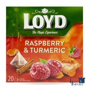 Чай фруктовий LOYD 20*2g малина і куркума (10 шт/140 ящ)