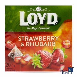 Чай фруктовий LOYD 20*2g полуниця і ревінь (10 шт/140 ящ)