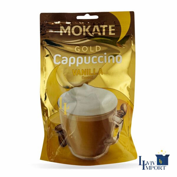 Напій капучино MOKATE Gold 100g ванільний (10 шт/160 ящ)
