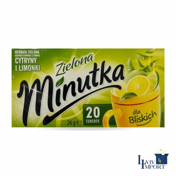 Чай зелений MINUTKA 26g 20х1