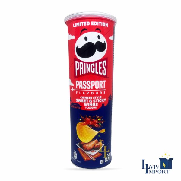 Чипси PRINGLES 165g Chinese Style Sweet & Sticky Wings (19 шт/56 ящ)*