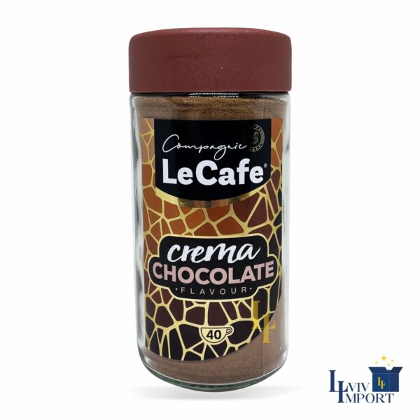 Кава розчинна LeCafe 75g Crema шоколад ск/б (6 шт)